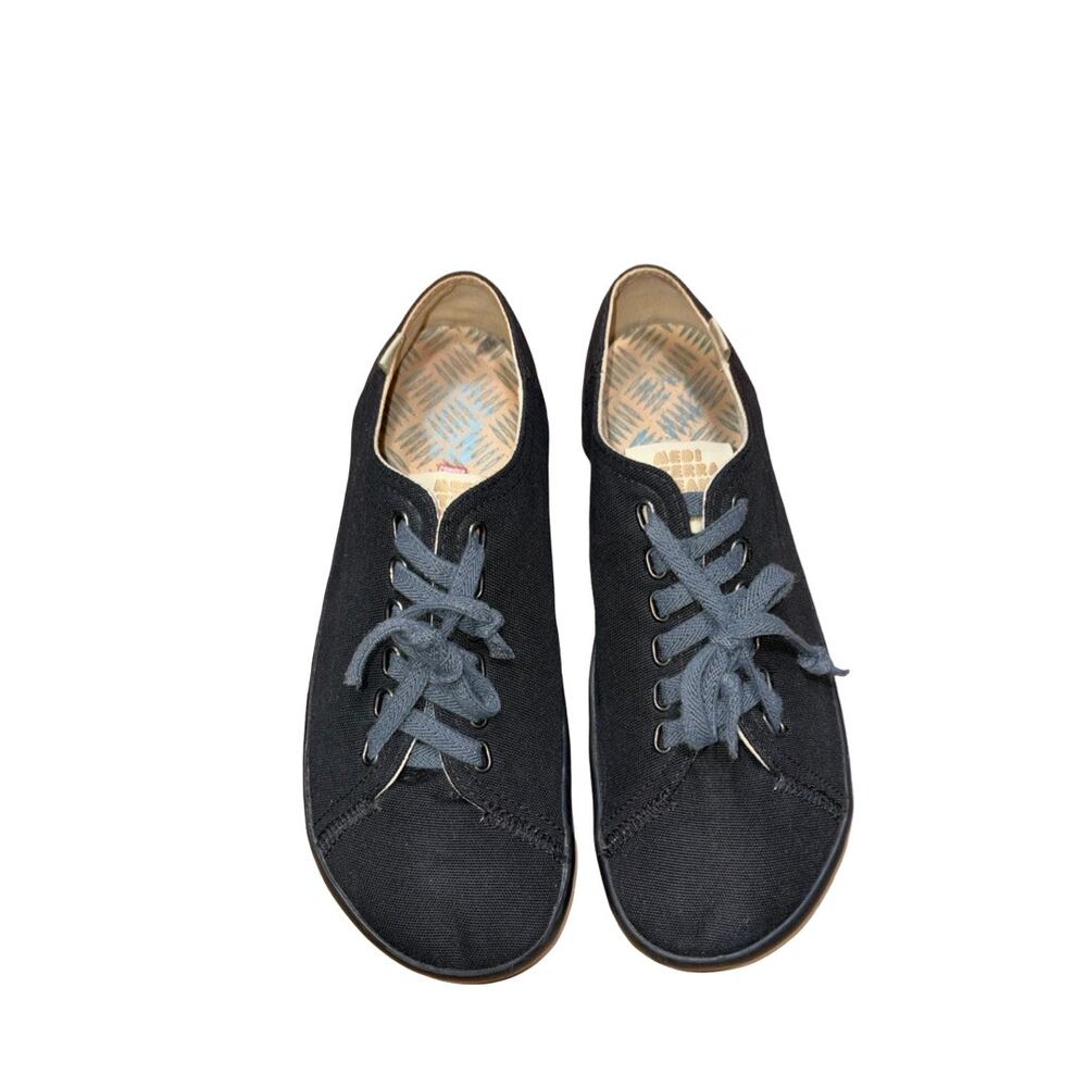 CAMPER Mediterranean Black Canvas Sneakers Size: 43 / US 9.5 Men's